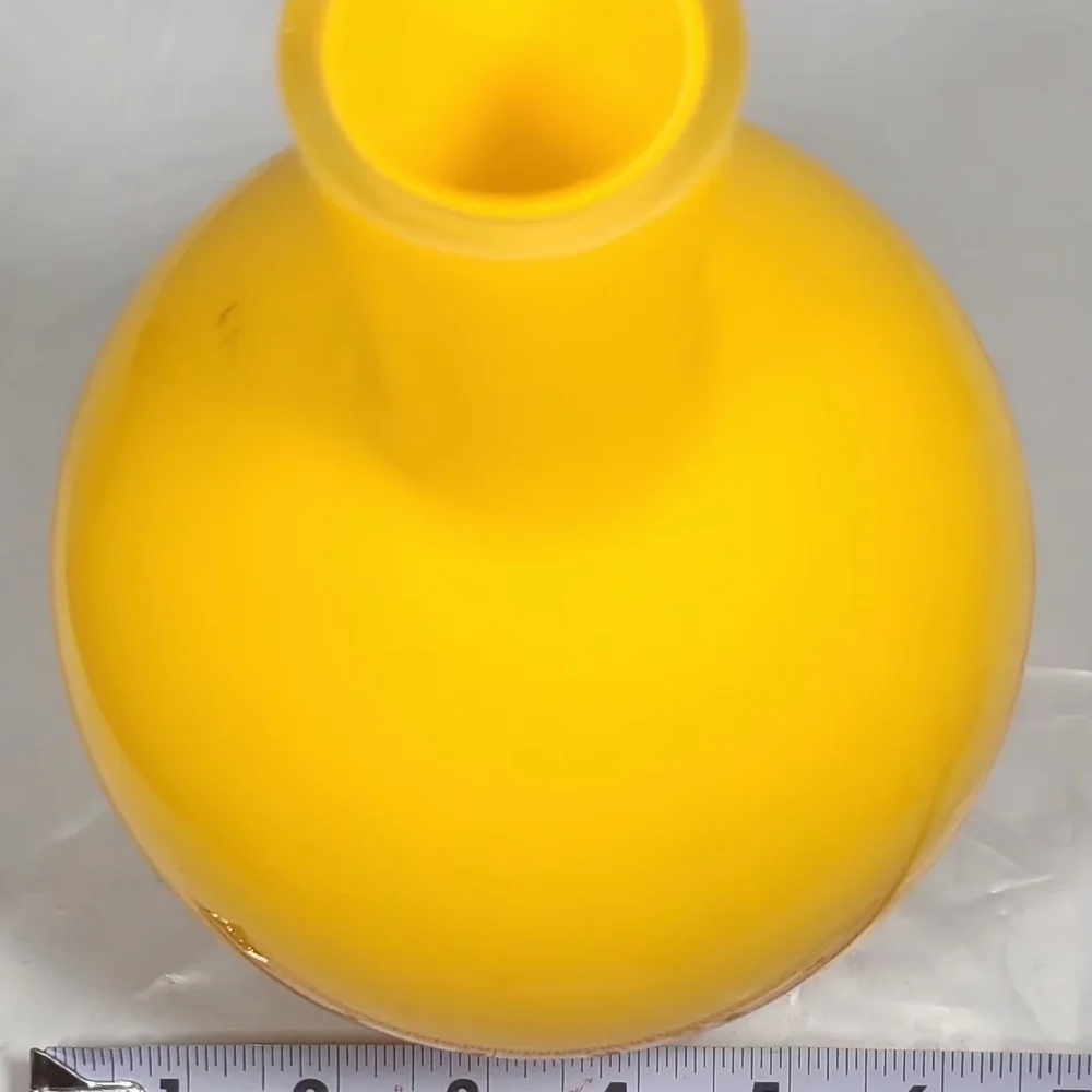 Modern Yellow Globe Ceramic Vase